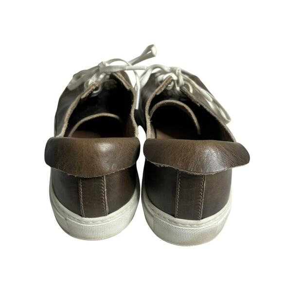 Opie Way Leather Lace Up Sneakers Brown Size 7 - Picture 4 of 6